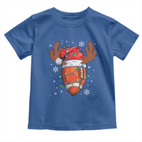 Christmas Football Toddler T Shirt For Men Boys Santa Sports Player