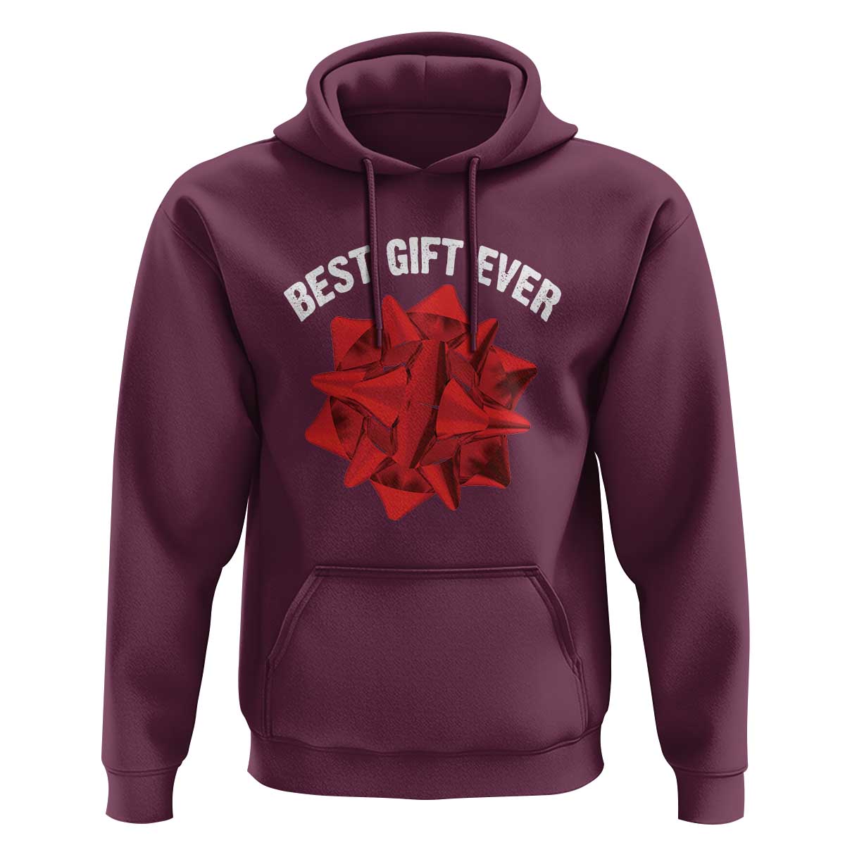 Christmas Present Costume Hoodie Best Gift Ever Red Bow
