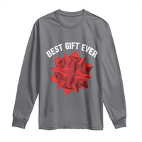 Christmas Present Costume Long Sleeve Shirt Best Gift Ever Red Bow
