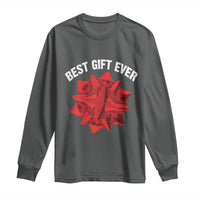 Christmas Present Costume Long Sleeve Shirt Best Gift Ever Red Bow