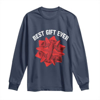 Christmas Present Costume Long Sleeve Shirt Best Gift Ever Red Bow