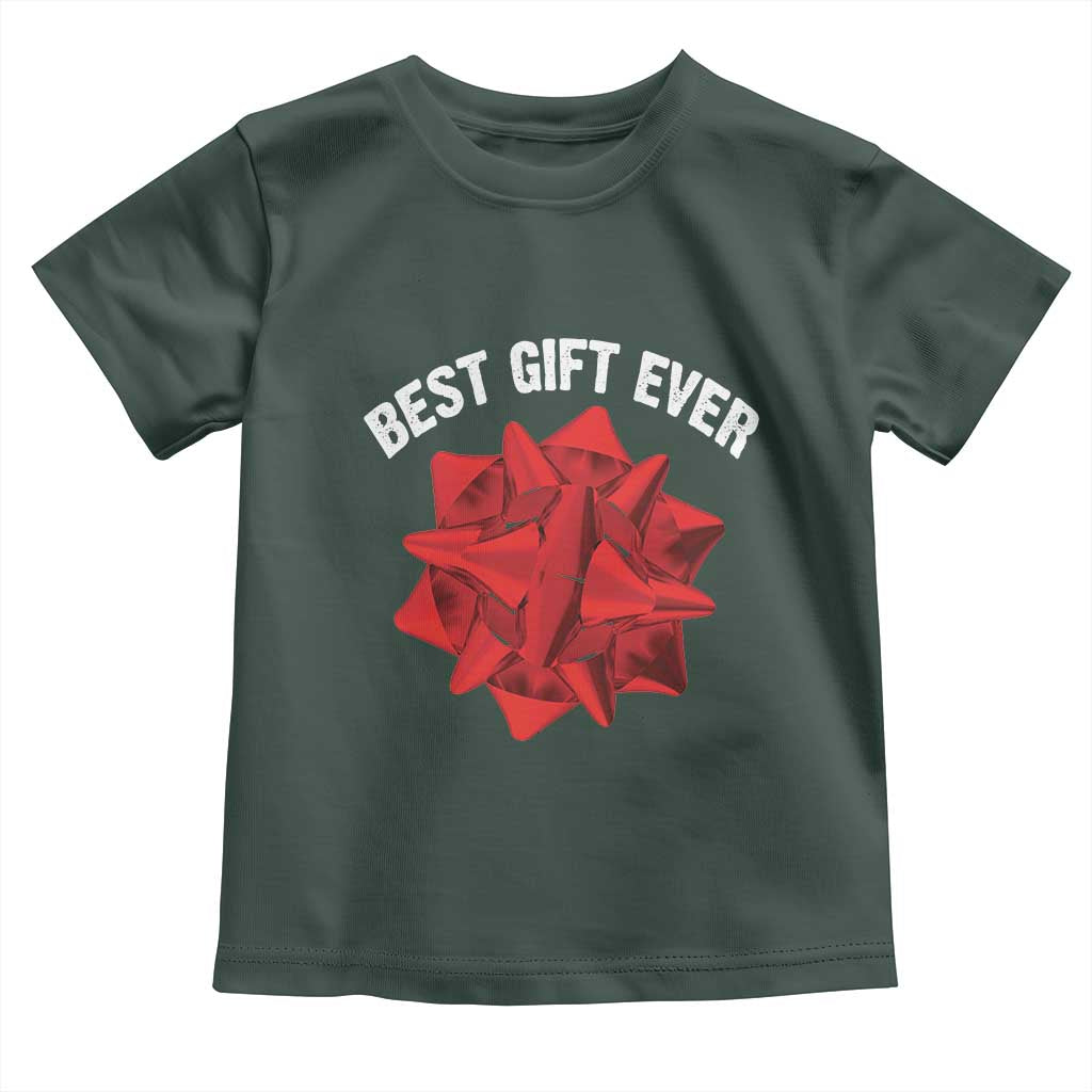 Christmas Present Costume Toddler T Shirt Best Gift Ever Red Bow