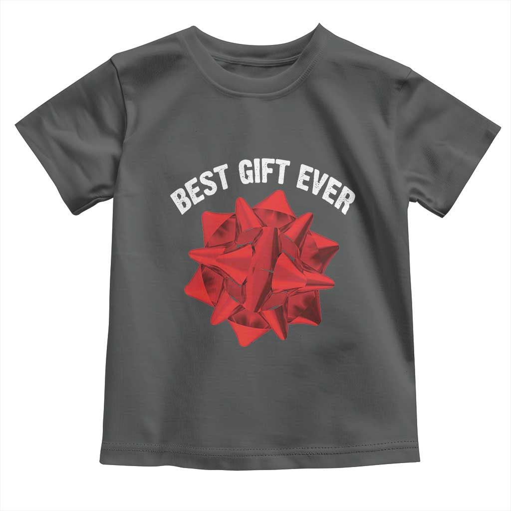 Christmas Present Costume Toddler T Shirt Best Gift Ever Red Bow