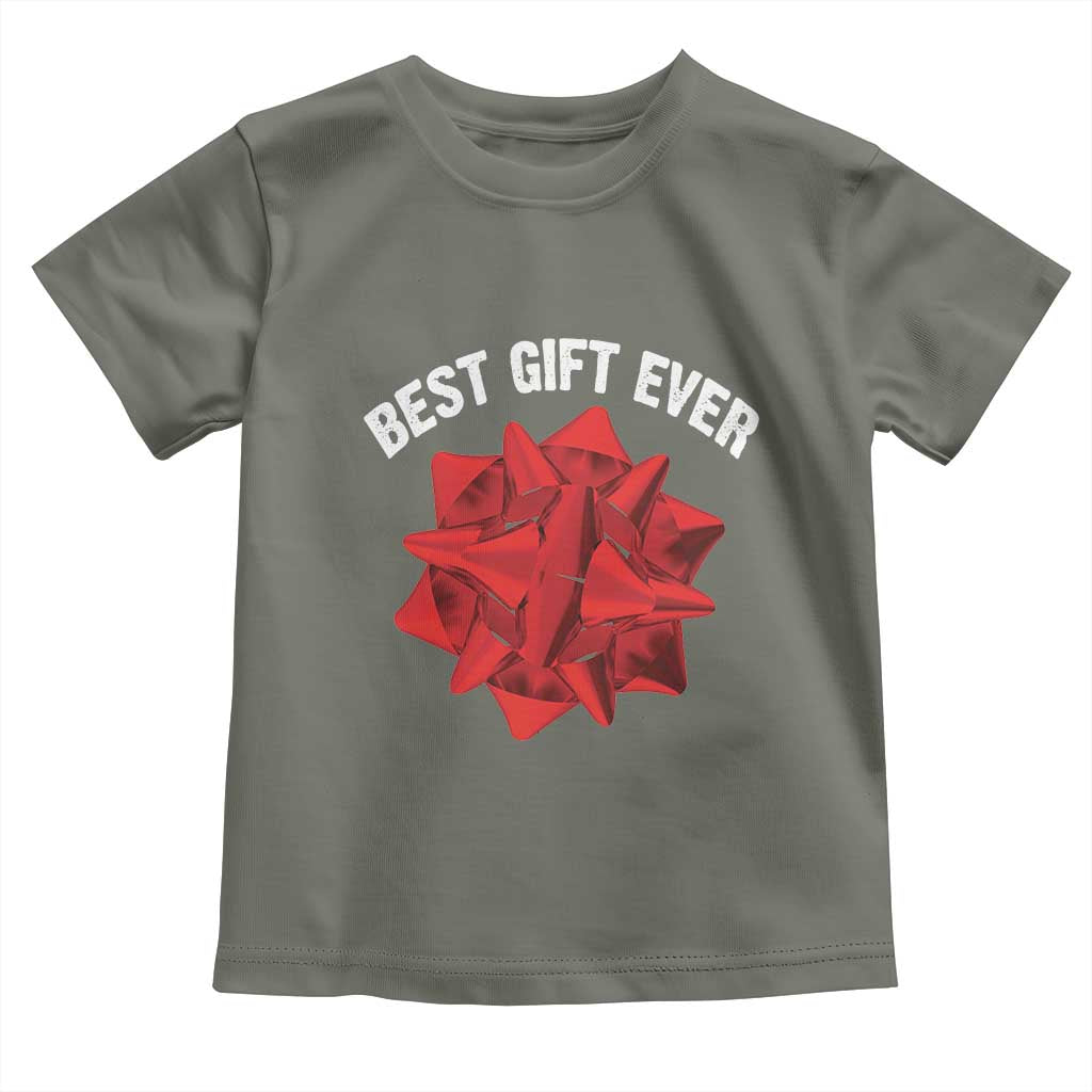 Christmas Present Costume Toddler T Shirt Best Gift Ever Red Bow