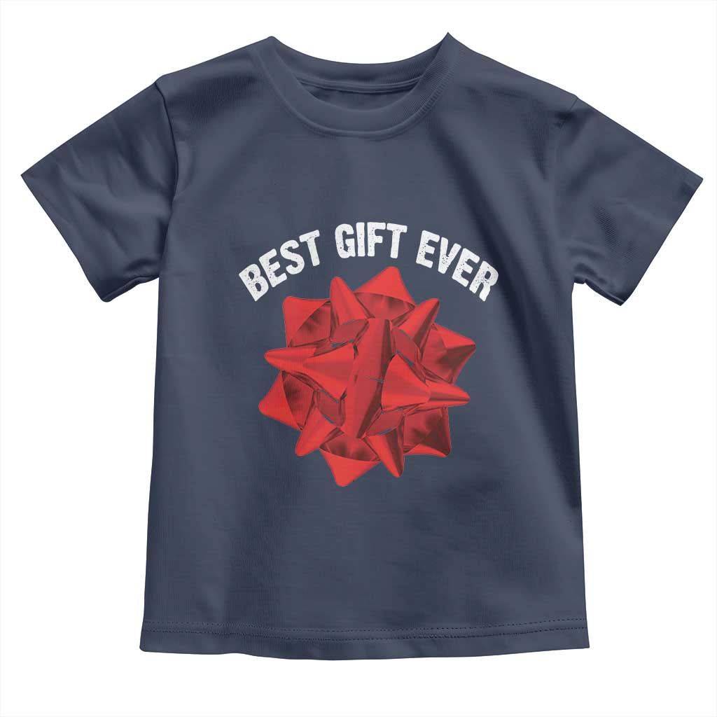 Christmas Present Costume Toddler T Shirt Best Gift Ever Red Bow