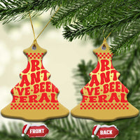 Baby Christmas Ornament Sorry Santa I've Been Feral Toddler Kids - Wonder Print Shop