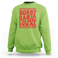 Christmas Baby Sweatshirt Sorry Santa I've Been Feral Toddler Kids - Wonder Print Shop