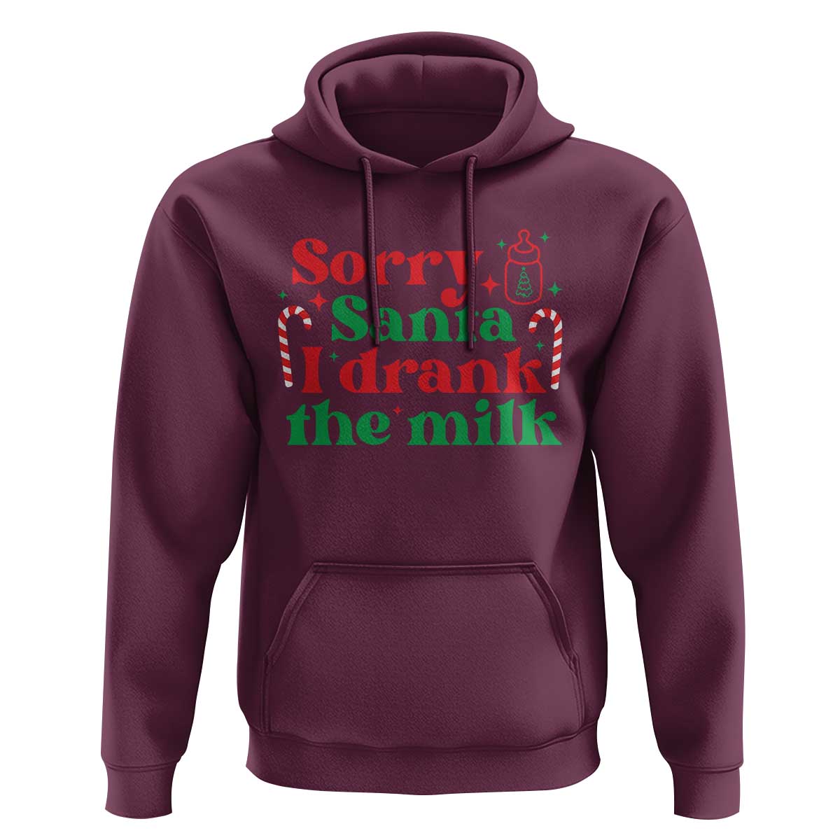 Christmas Baby Hoodie Funny Sorry Santa I Drank The Milk