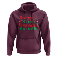 Christmas Baby Hoodie Funny Sorry Santa I Drank The Milk