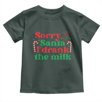 Christmas Baby Toddler T Shirt Funny Sorry Santa I Drank The Milk