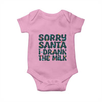 Christmas Baby Baby Onesie Sorry Santa I Drank The Milk Xmas Lights Toddler