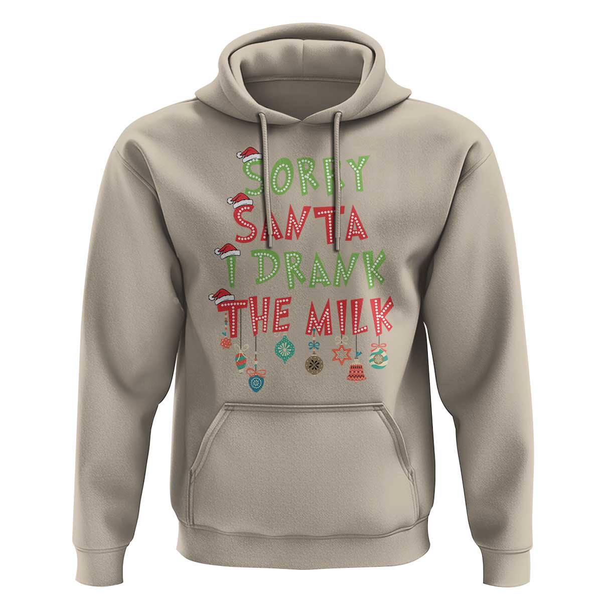 Christmas Baby Hoodie Sorry Santa I Drank The Milk