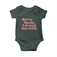 Christmas Baby Baby Onesie Sorry Santa I Drank The Milk Candy Cane