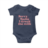Christmas Baby Baby Onesie Sorry Santa I Drank The Milk Candy Cane