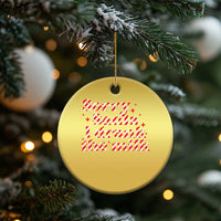 Baby Christmas Ornament Sorry Santa I Drank The Milk Candy Cane - Wonder Print Shop