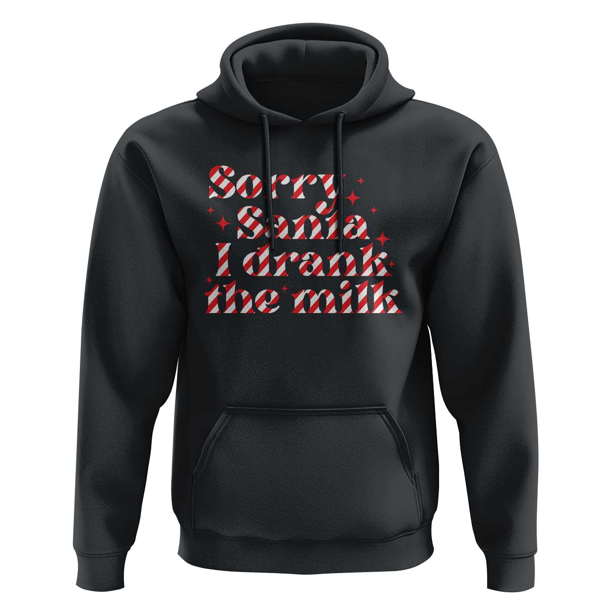 Christmas Baby Hoodie Sorry Santa I Drank The Milk Candy Cane