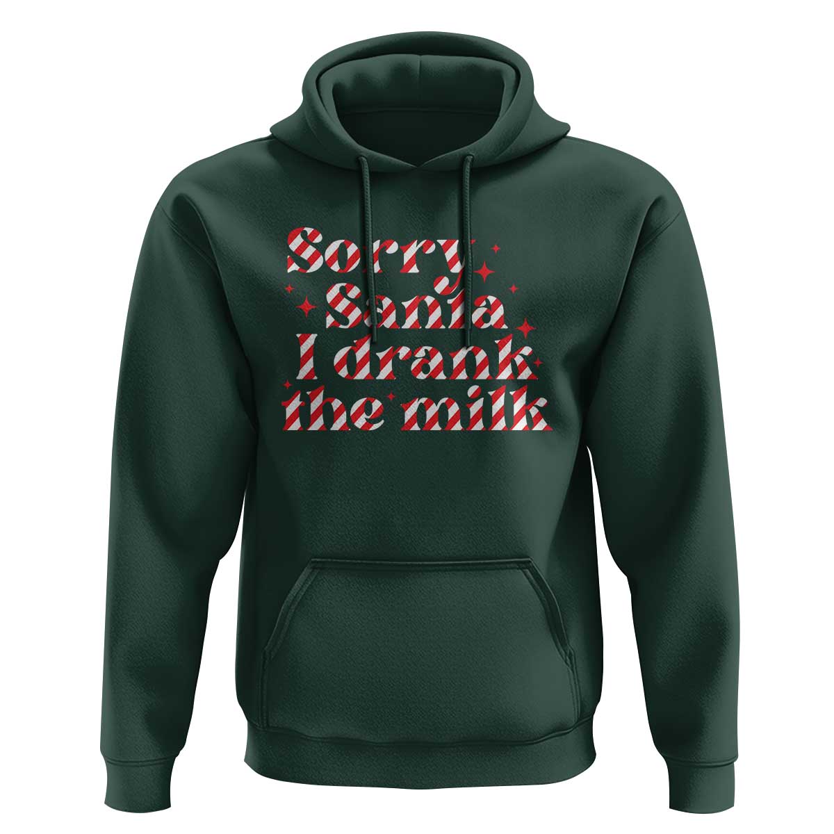 Christmas Baby Hoodie Sorry Santa I Drank The Milk Candy Cane