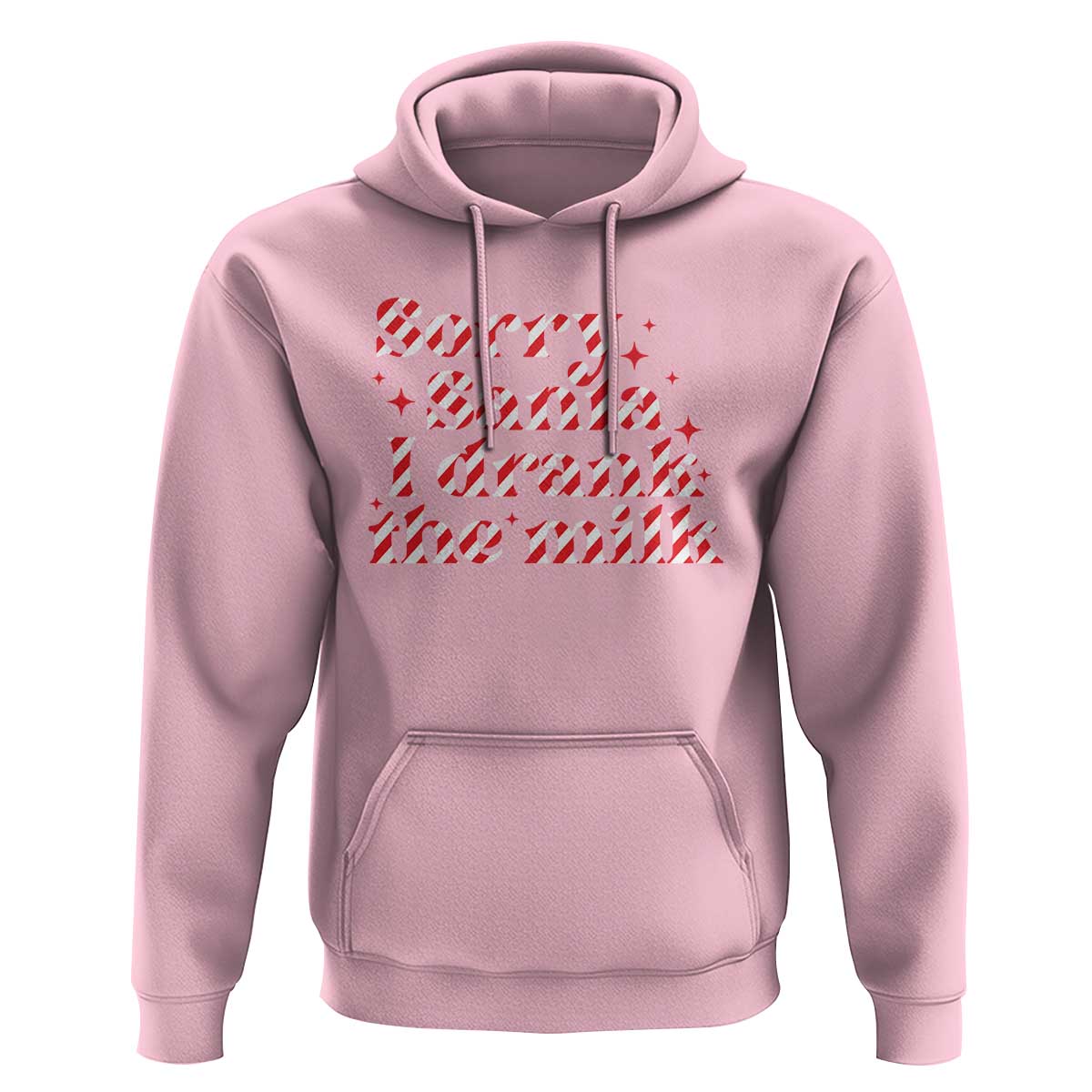 Christmas Baby Hoodie Sorry Santa I Drank The Milk Candy Cane