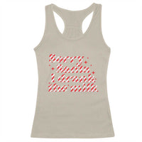 Christmas Baby Racerback Tank Top Sorry Santa I Drank The Milk Candy Cane