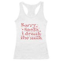 Christmas Baby Racerback Tank Top Sorry Santa I Drank The Milk Candy Cane