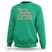 Christmas Baby Sweatshirt Sorry Santa I Drank The Milk Candy Cane - Wonder Print Shop
