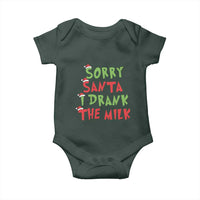 Christmas Baby Baby Onesie Sorry Santa I Drank The Milk Santa Hat