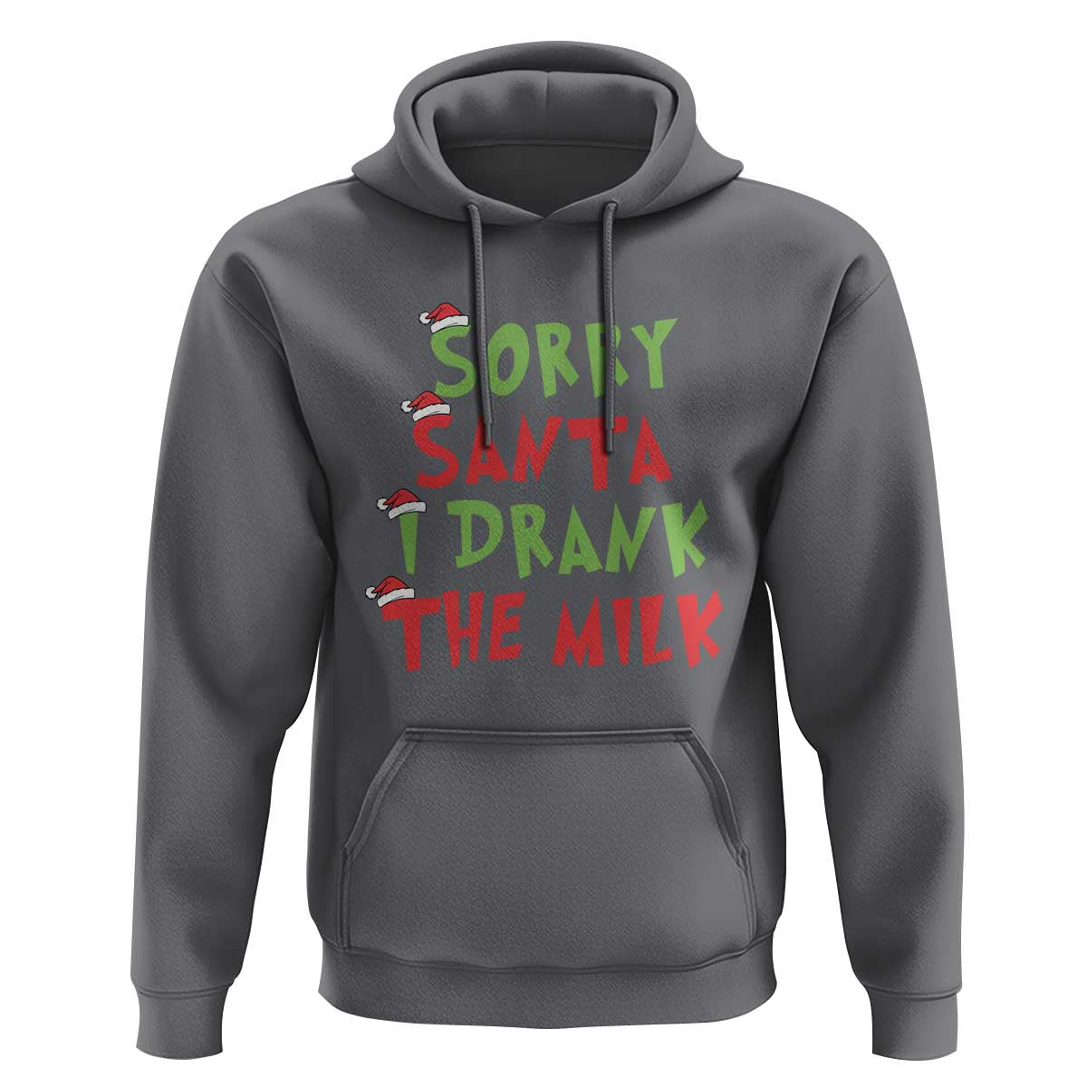 Christmas Baby Hoodie Sorry Santa I Drank The Milk Santa Hat