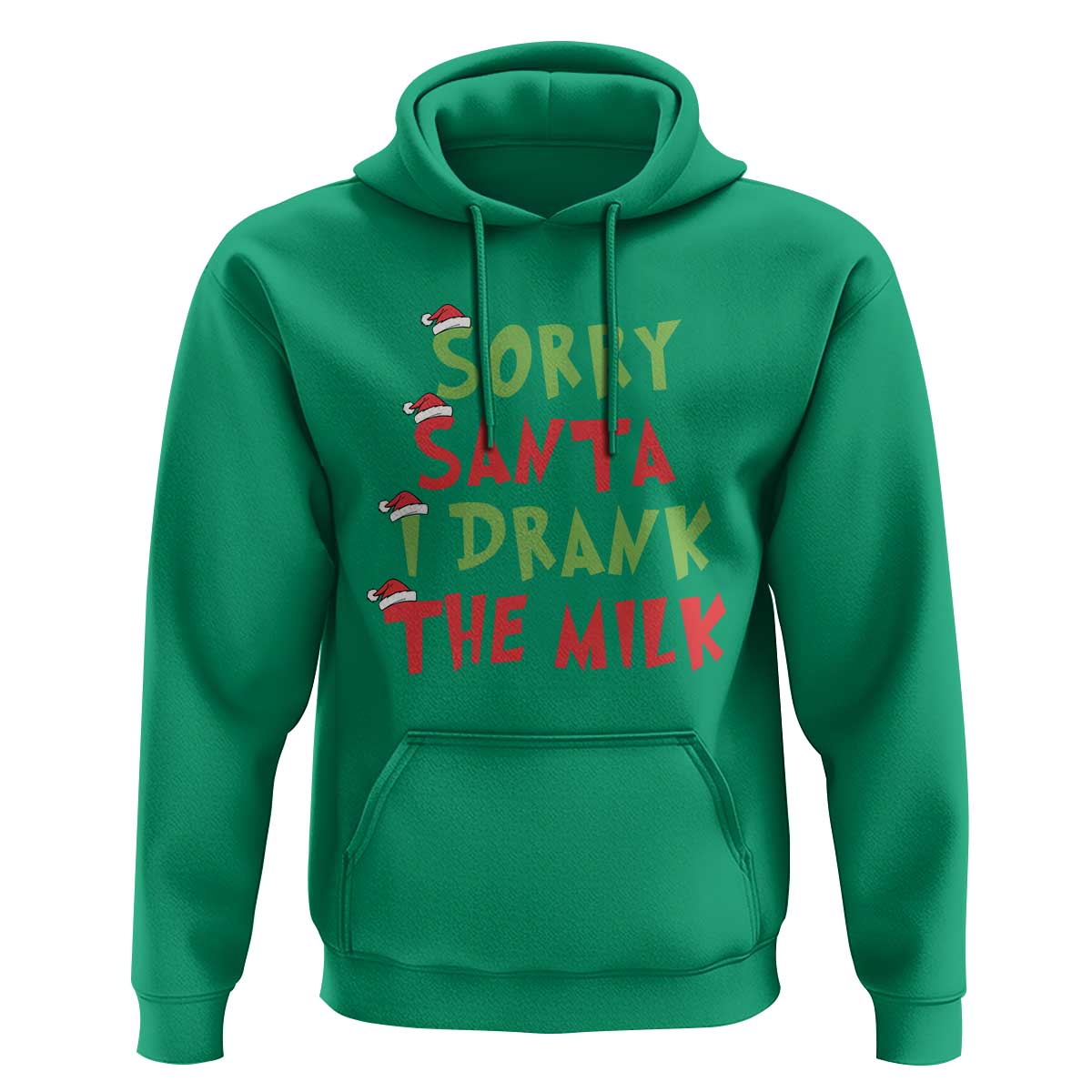 Christmas Baby Hoodie Sorry Santa I Drank The Milk Santa Hat