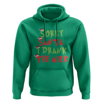 Christmas Baby Hoodie Sorry Santa I Drank The Milk Santa Hat