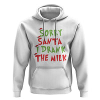 Christmas Baby Hoodie Sorry Santa I Drank The Milk Santa Hat