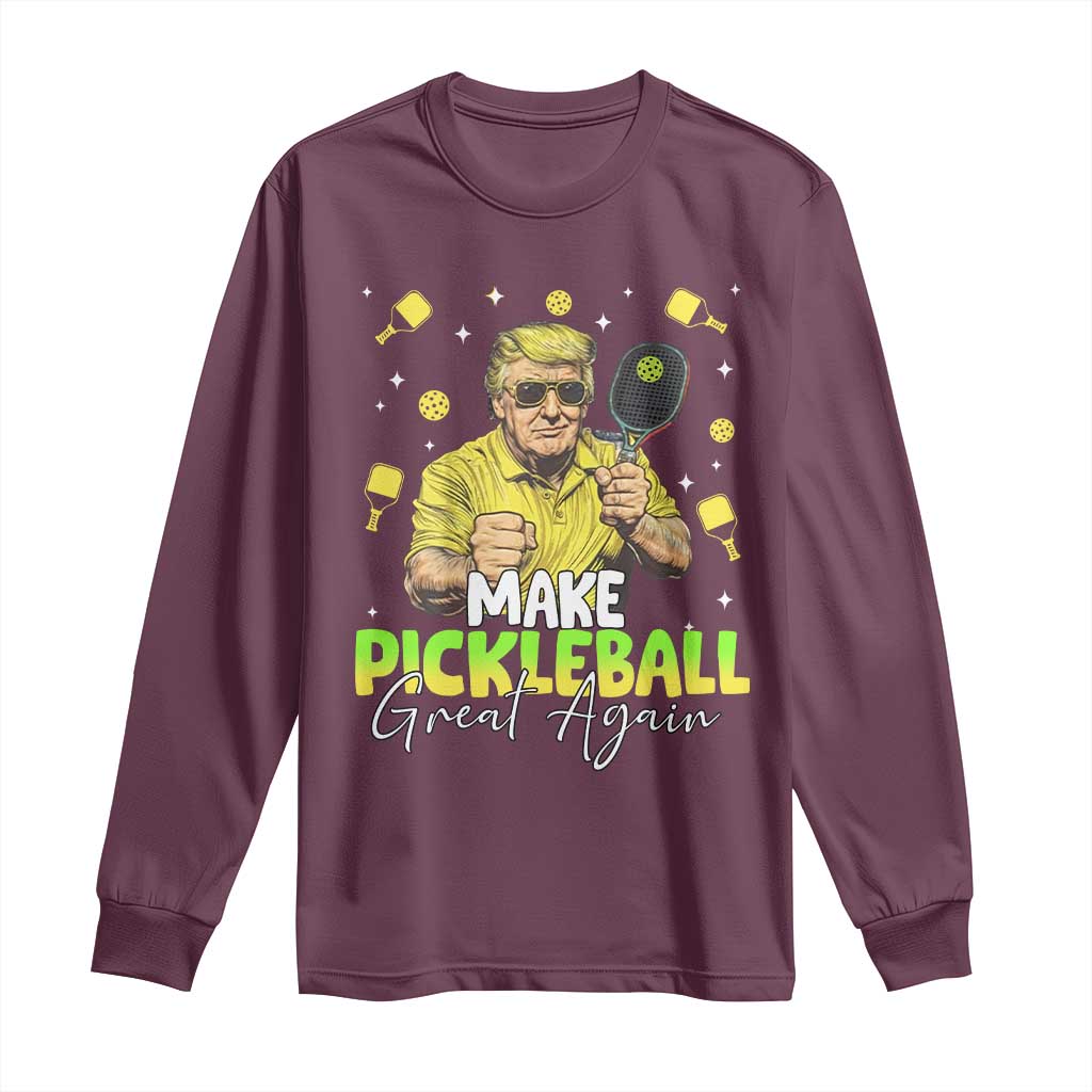 Pickleball Long Sleeve Shirt Funny Pickle Ball Lovers