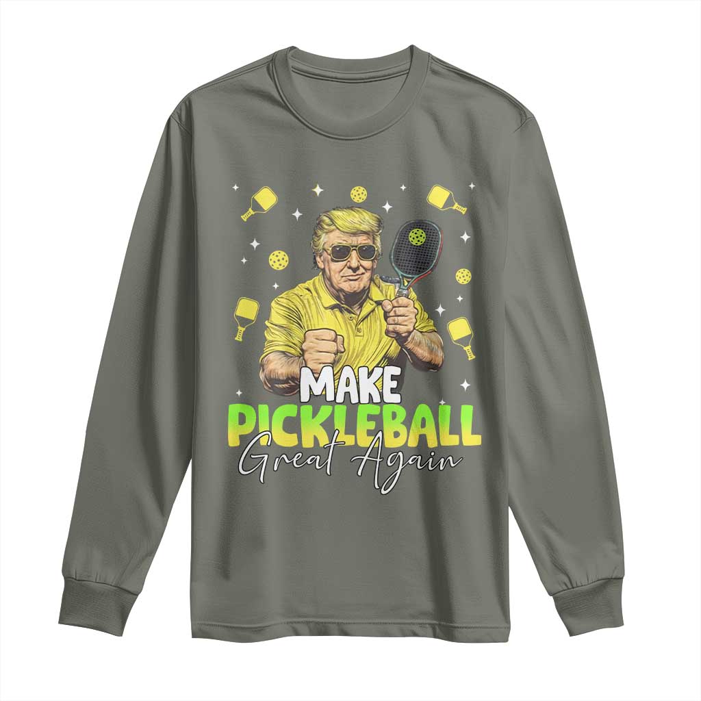 Pickleball Long Sleeve Shirt Funny Pickle Ball Lovers