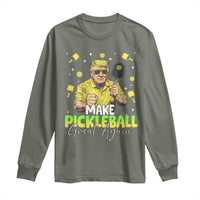 Pickleball Long Sleeve Shirt Funny Pickle Ball Lovers