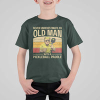 Pickleball T Shirt For Kid Cool Paddle Pickleball Player - Wonder Print Shop