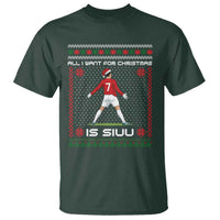 All I Want For Christmas Is Siuu T Shirt Funny Ugly Xmas Sport Fans - Wonder Print Shop