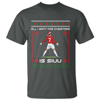 All I Want For Christmas Is Siuu T Shirt Funny Ugly Xmas Sport Fans - Wonder Print Shop