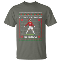 All I Want For Christmas Is Siuu T Shirt Funny Ugly Xmas Sport Fans - Wonder Print Shop