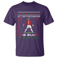 All I Want For Christmas Is Siuu T Shirt Funny Ugly Xmas Sport Fans - Wonder Print Shop