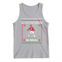 All I Want For Christmas Is Siuu Tank Top Funny Ugly Xmas Sport Fans - Wonder Print Shop