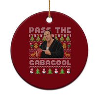 Christmas Pass The Gabagool Ceramic Ornament Retro TV Show Funny Ugly Xmas - Wonder Print Shop