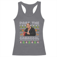 Christmas Pass The Gabagool Racerback Tank Top Retro TV Show Funny Ugly Xmas - Wonder Print Shop