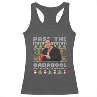 Christmas Pass The Gabagool Racerback Tank Top Retro TV Show Funny Ugly Xmas - Wonder Print Shop
