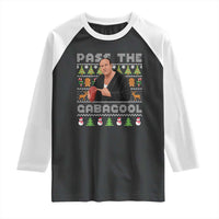 Christmas Pass The Gabagool Raglan Shirt Retro TV Show Funny Ugly Xmas - Wonder Print Shop