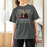 Christmas Pass The Gabagool T Shirt For Women Retro TV Show Funny Ugly Xmas - Wonder Print Shop
