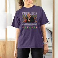 Christmas Pass The Gabagool T Shirt For Women Retro TV Show Funny Ugly Xmas - Wonder Print Shop