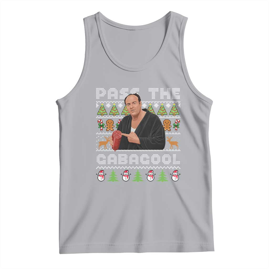 Christmas Pass The Gabagool Tank Top Retro TV Show Funny Ugly Xmas - Wonder Print Shop