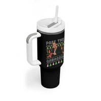 Christmas Pass The Gabagool Tumbler With Handle Retro TV Show Funny Ugly Xmas - Wonder Print Shop