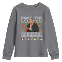 Christmas Pass The Gabagool Youth Sweatshirt Retro TV Show Funny Ugly Xmas - Wonder Print Shop
