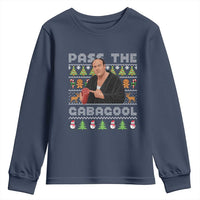 Christmas Pass The Gabagool Youth Sweatshirt Retro TV Show Funny Ugly Xmas - Wonder Print Shop