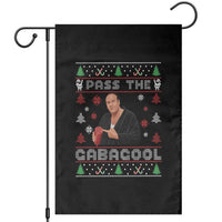 Pass The Gabagool Ugly Christmas Garden Flag Retro TV Show Funny - Wonder Print Shop